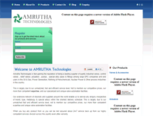 Tablet Screenshot of amruthatechnologies.com